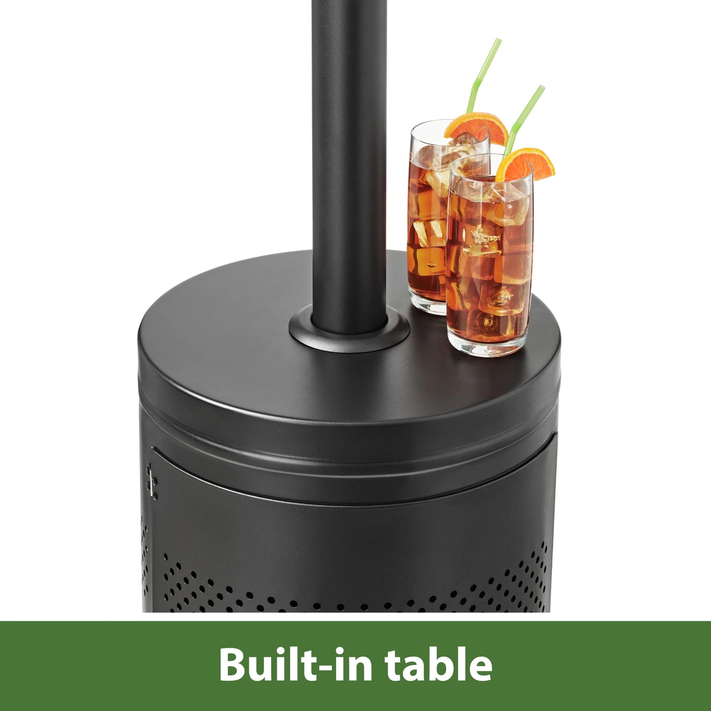 (3 Pack) 48,000 BTU Freestanding Metal Propane Patio Heater, Black