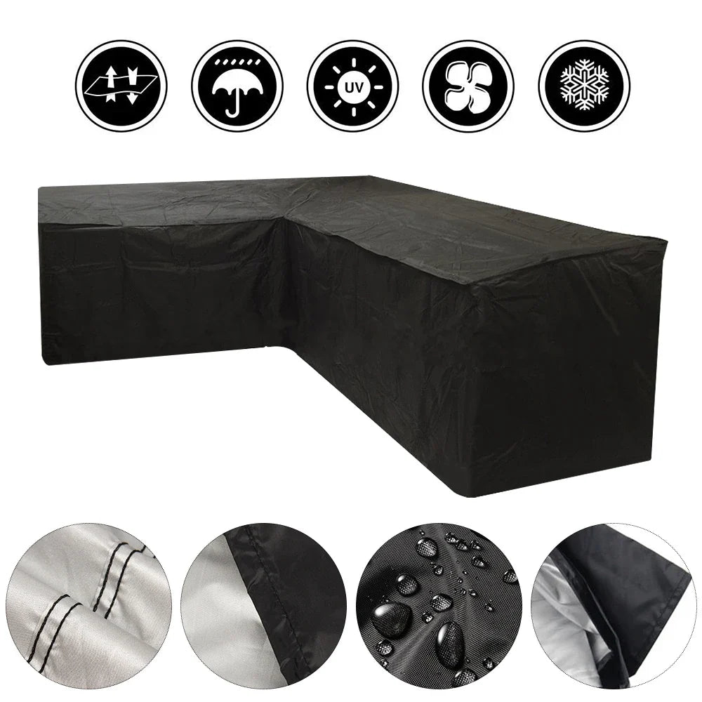 Oversized Outdoor Furniture Covers - Black
