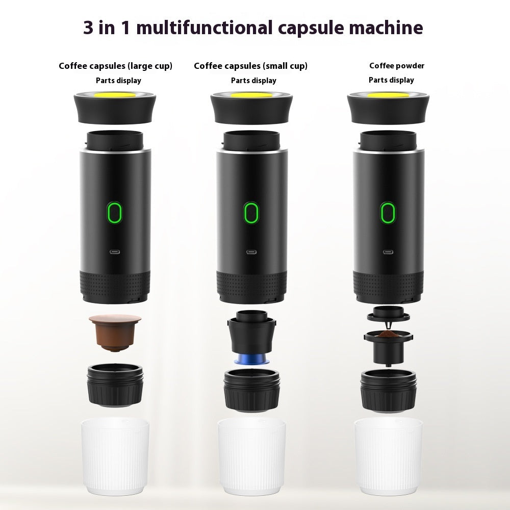 3-in-1 Portable Self-Heating Espresso Maker