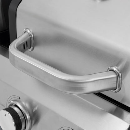 4-Burner Gas Grill & Griddle Combo with Pizza Pan – 49,200 BTU
