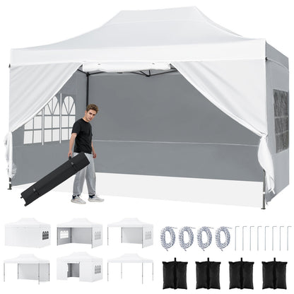 Pop-Up Canopy Tent with Removable Sidewalls – 10 X 14 FT
