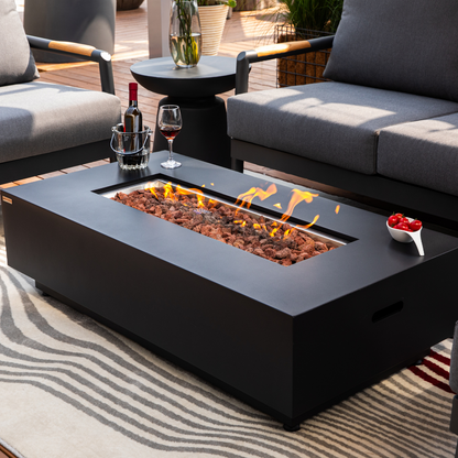 50,000 BTU Outdoor Propane Fit Pit Table with Natural Gas Conversion Kit included
