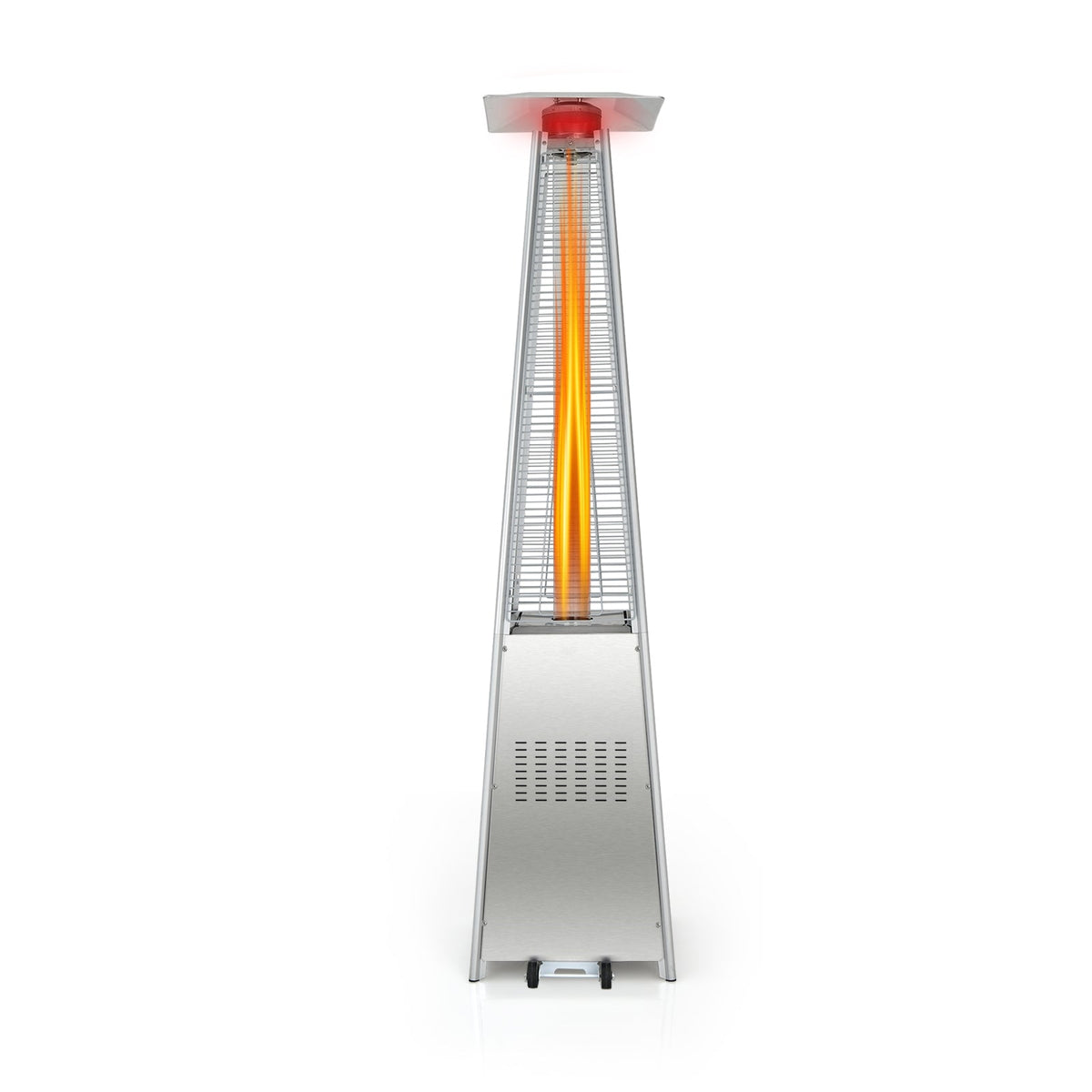 DirectDeals 42,000 BTU Pyramid Patio Heater with Glass Flame Tube - Lavista Moderna