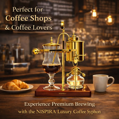 Nispira Vintage Belgian Syphon Coffee Maker – Gold