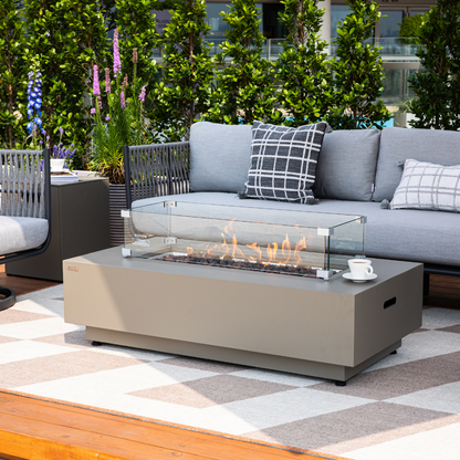 50,000 BTU Outdoor Propane Fit Pit Table with Natural Gas Conversion Kit included