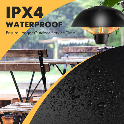 1500W 360° Electric Hanging Patio Heater