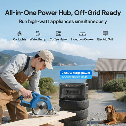 BLUETTI Apex 300 Versatile Power Station – 3,840W | 2,764.8Wh
