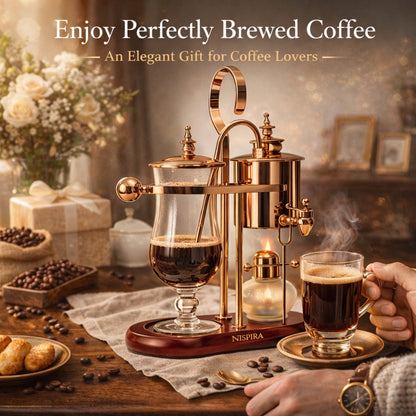 Nispira Vintage Belgian Syphon Coffee Maker – Copper