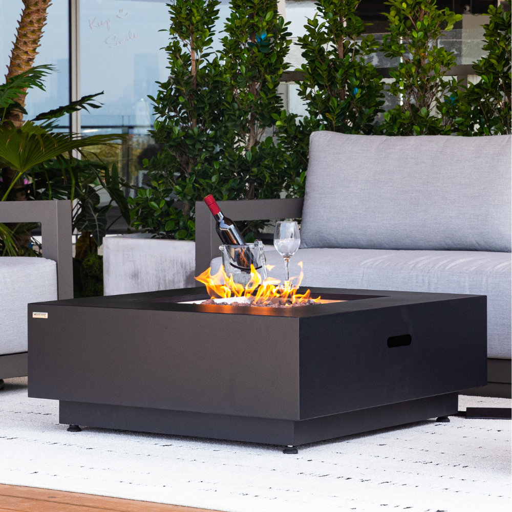 50,000 BTU Outdoor Propane Fit Pit Table with Natural Gas Conversion Kit included