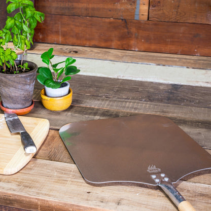 Traditional Aluminum Long Handle Pizza Peel 14"W x 38"L