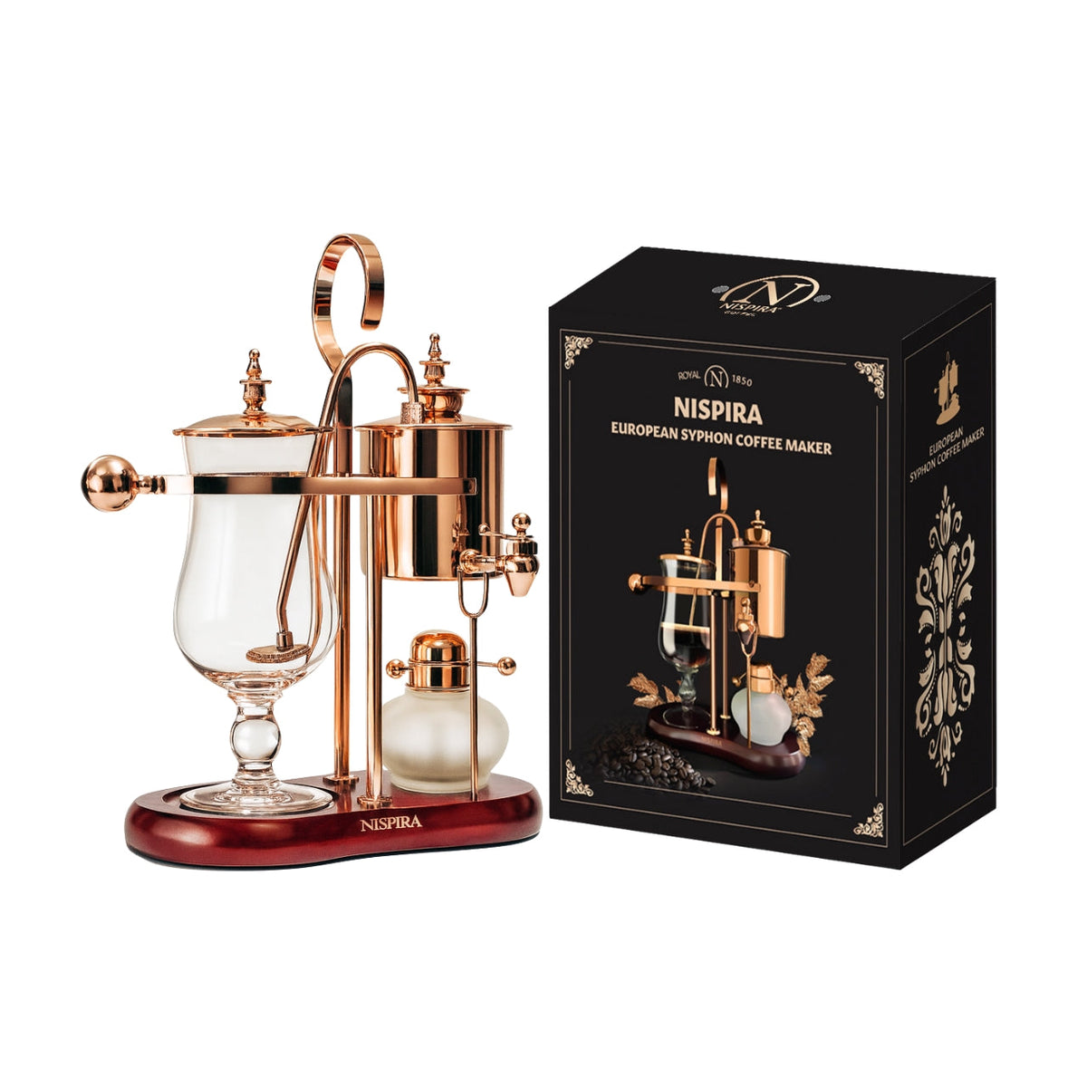 Nispira Vintage Belgian Syphon Coffee Maker – Copper