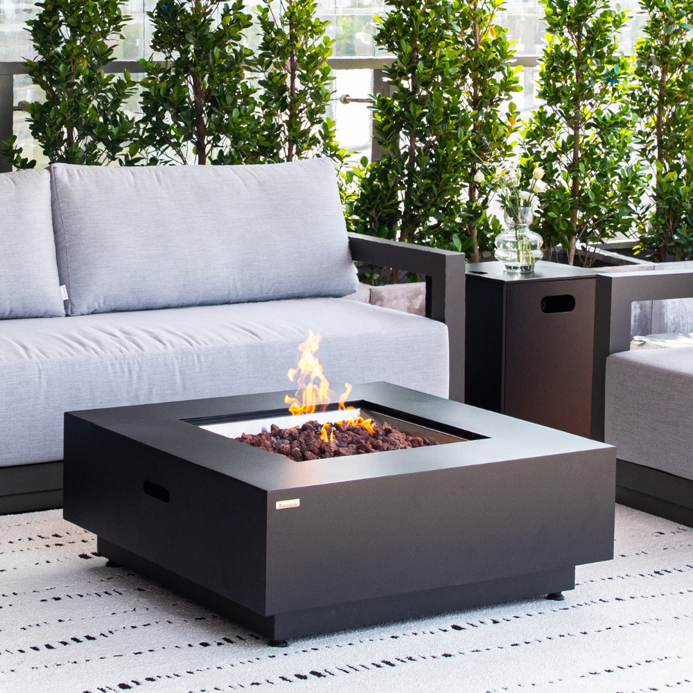 50,000 BTU Outdoor Propane Fit Pit Table with Natural Gas Conversion Kit included