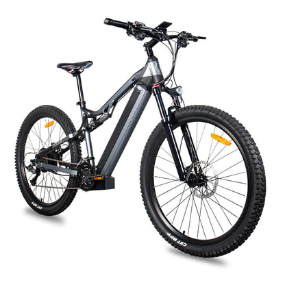 Sivrock 500W Full-Suspension Electric Mountain Bike - Red