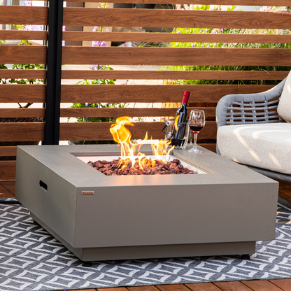 50,000 BTU Outdoor Propane Fit Pit Table with Natural Gas Conversion Kit included