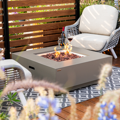 50,000 BTU Outdoor Propane Fit Pit Table with Natural Gas Conversion Kit included