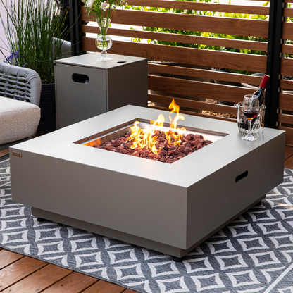 50,000 BTU Outdoor Propane Fit Pit Table with Natural Gas Conversion Kit included