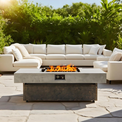 Adjustable-Height Tabletop Propane Fire Pits - 50,000 BTU