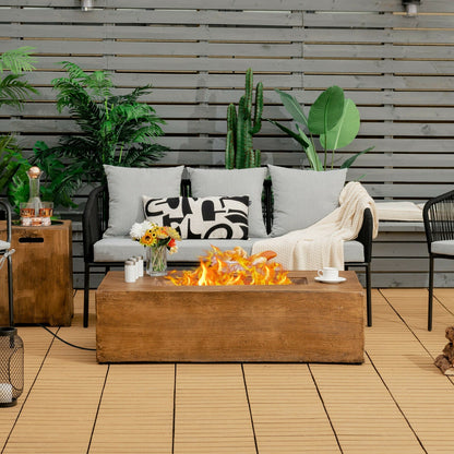 DirectDeals 48-Inch Outdoor Gas Fire Pit Table