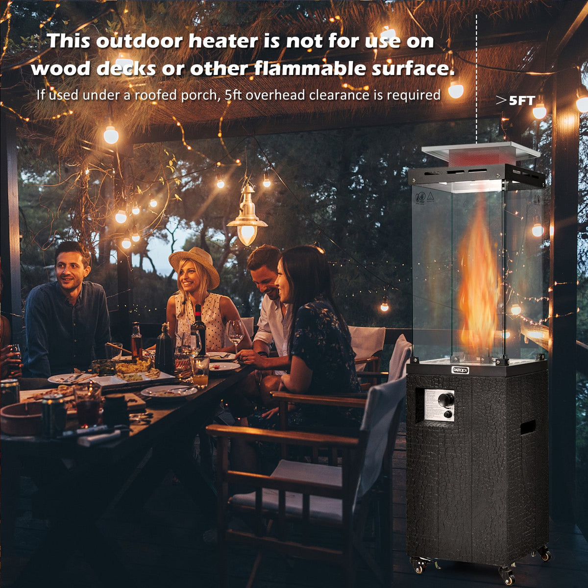 DirectDeals 41,000 BTU Outdoor Propane Patio Heater