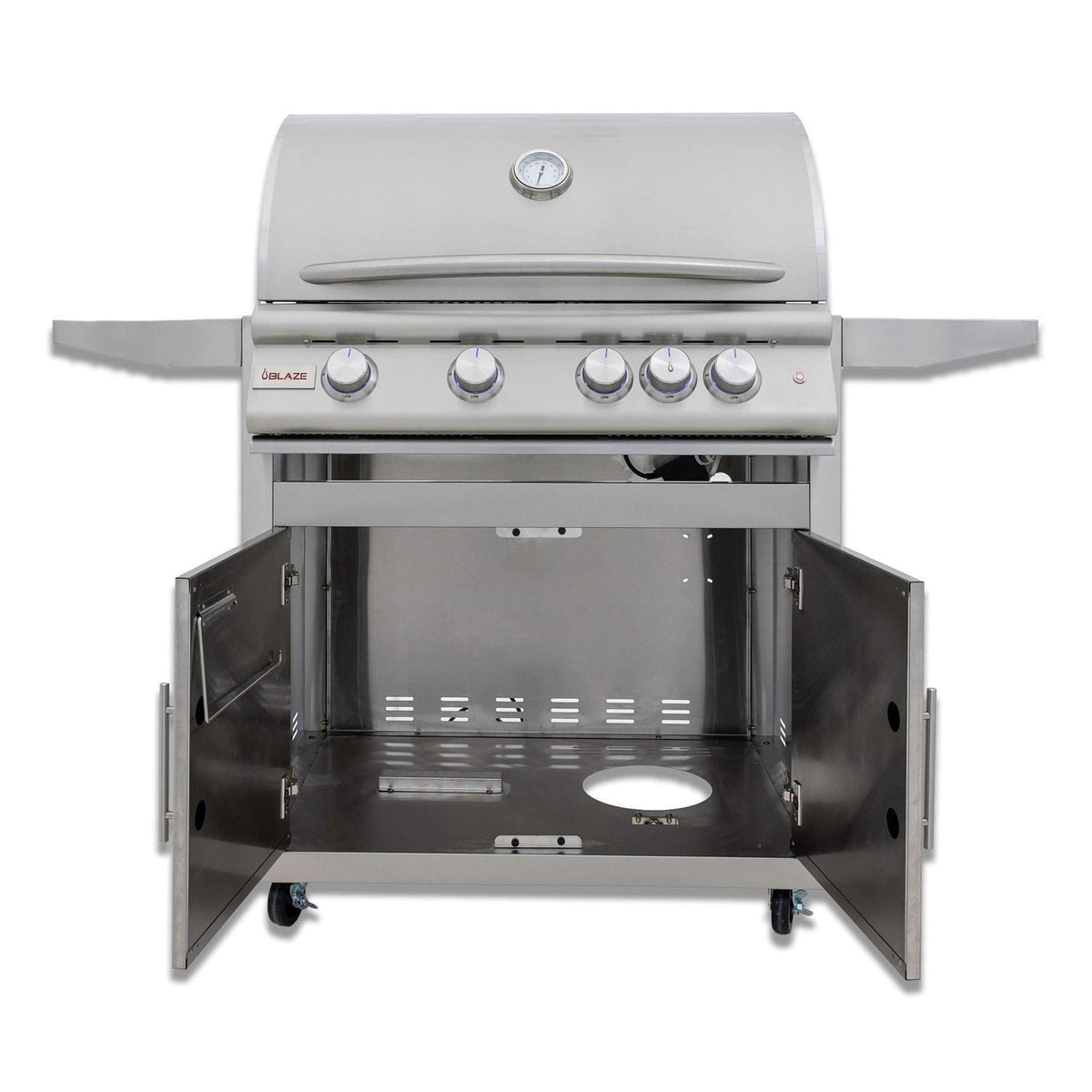 Blaze LTE+ 32-Inch 4-Burner Freestanding Gas Grill with Lift-Assist Hood & Rear Infrared Burner