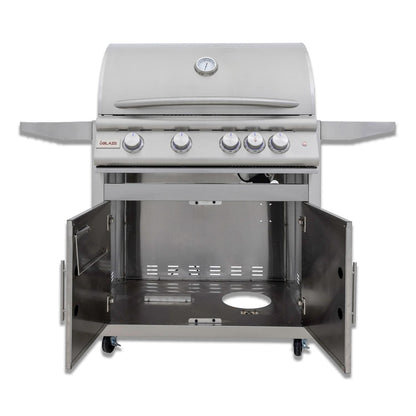 Blaze LTE+ 32-Inch 4-Burner Freestanding Gas Grill with Lift-Assist Hood & Rear Infrared Burner