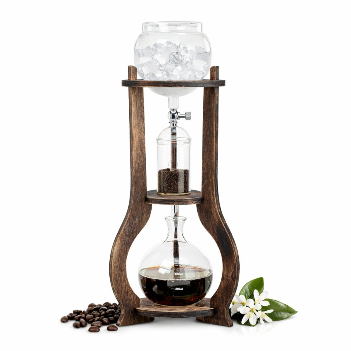 Nispira Wooden Frame Ice Cold Brew Dripping Coffee Maker
