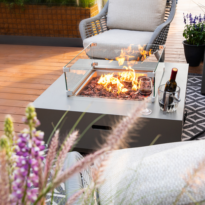50,000 BTU Outdoor Propane Fit Pit Table with Natural Gas Conversion Kit included