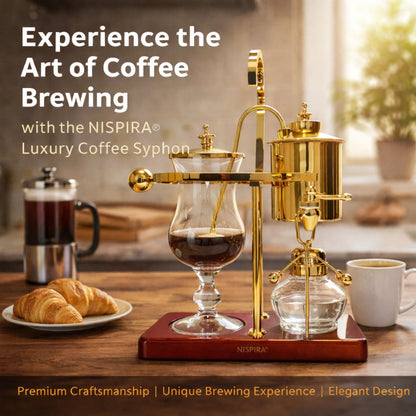 Nispira Vintage Belgian Syphon Coffee Maker – Gold