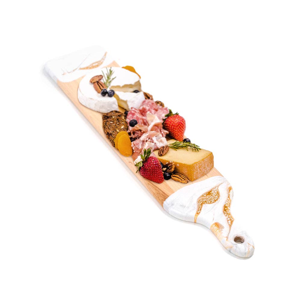 Maple Wood & Resin Charcuterie & Serving Board
