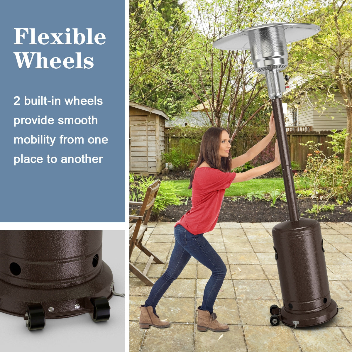 DirectDeals 50,000 BTU Propane Garden Patio Heater