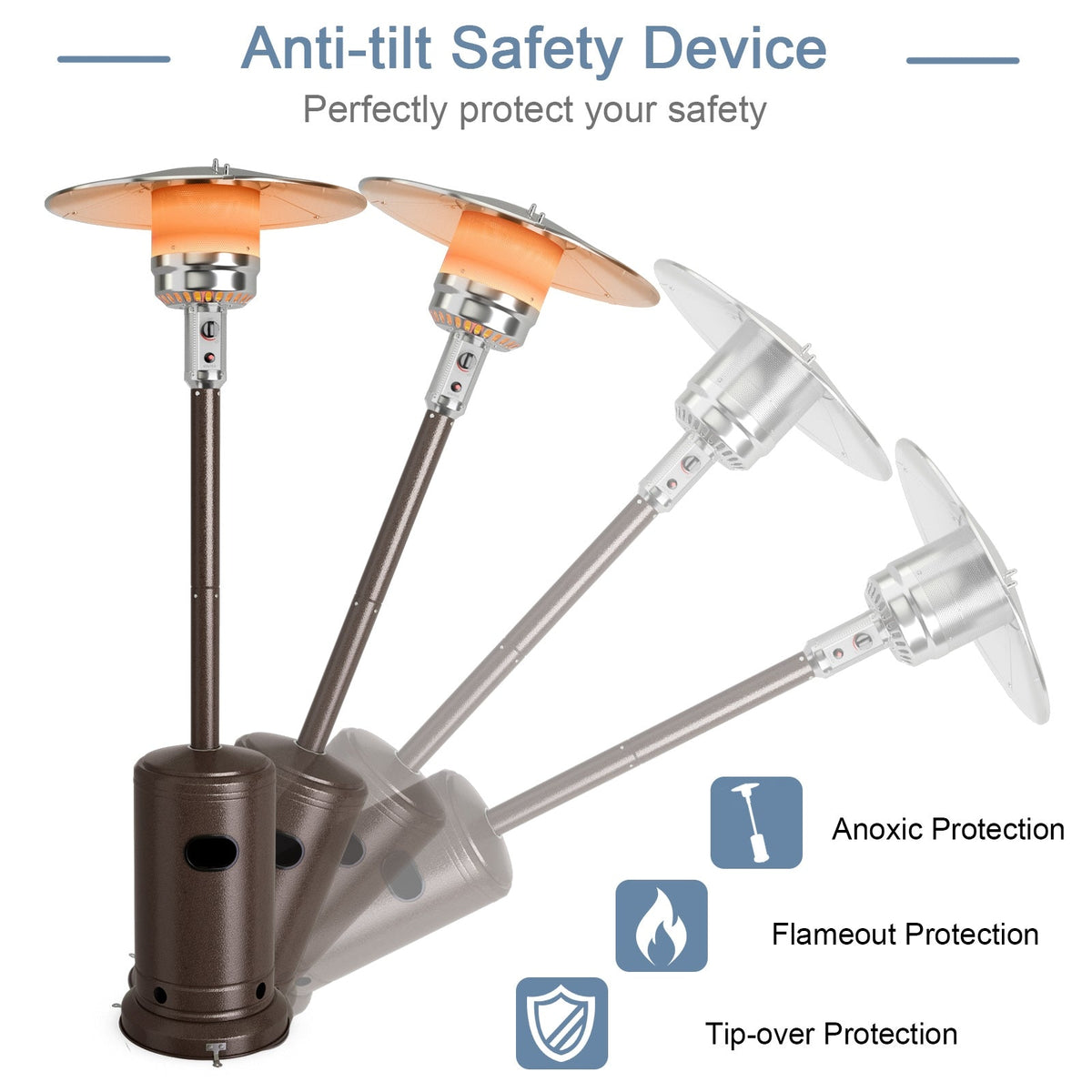 DirectDeals 50,000 BTU Propane Garden Patio Heater