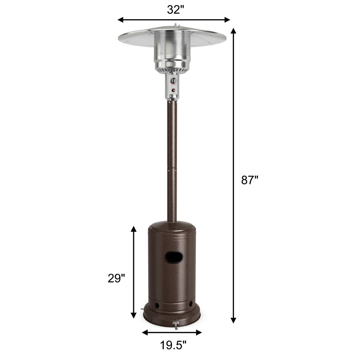 DirectDeals 50,000 BTU Propane Garden Patio Heater