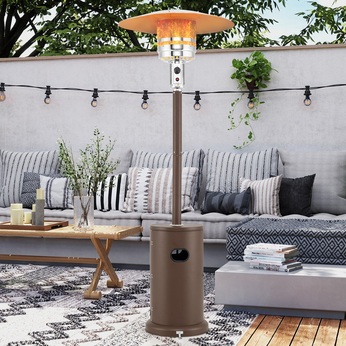 DirectDeals 50,000 BTU Propane Patio Heater with Round Table