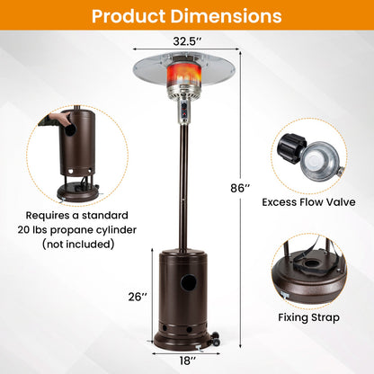 50,000 BTU Outdoor Propane Patio Heater