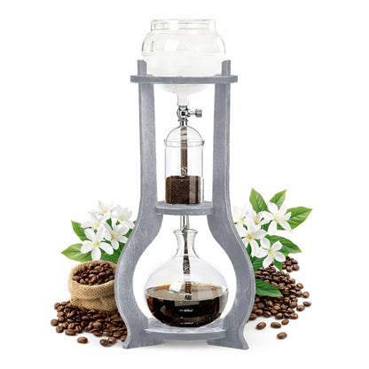 Nispira Wooden Frame Ice Cold Brew Dripping Coffee Maker