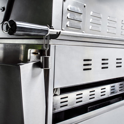 Blaze Professional 44-Inch 4-Burner Freestanding Gas Grill with Stainless Steel Cart with Rotisserie