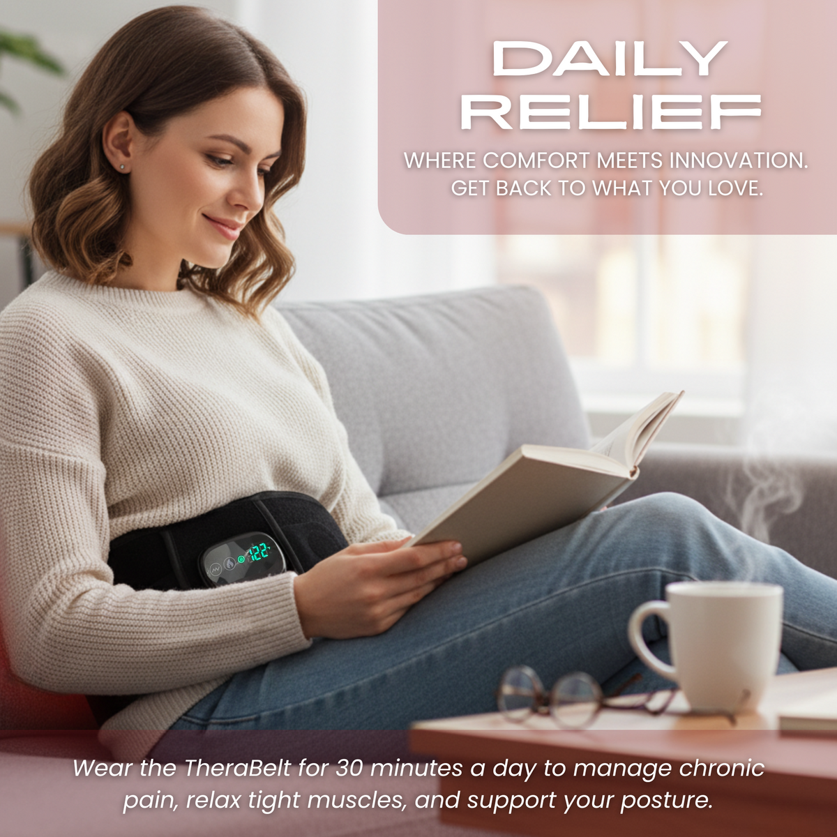 Therasage TheraBelt Red &amp; Near-Infrared Wellness Belt