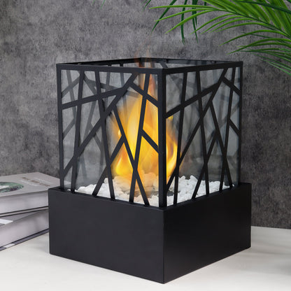 JHY DESIGN Tabletop Fire Bowl Pot Bio Ethanol Fireplace