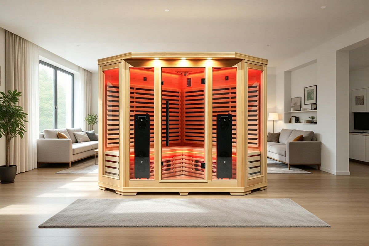 Blisspod Vienna RED Deluxe 4–5 Person Full Spectrum Infrared Sauna