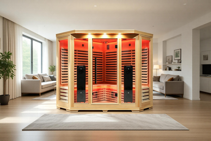 Blisspod Vienna RED Deluxe 4–5 Person Full Spectrum Infrared Sauna