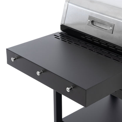 4-Burner Gas Grill & Griddle Combo with Pizza Pan – 49,200 BTU