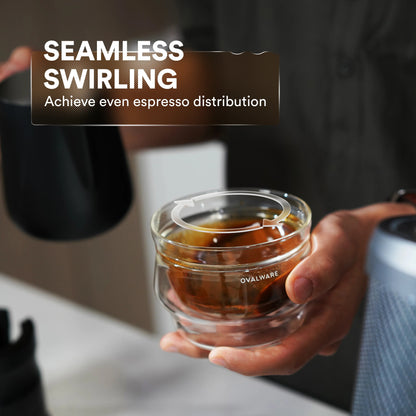 Ovalware Latte Master Double-Wall Glasses – 250ml, Set of 2