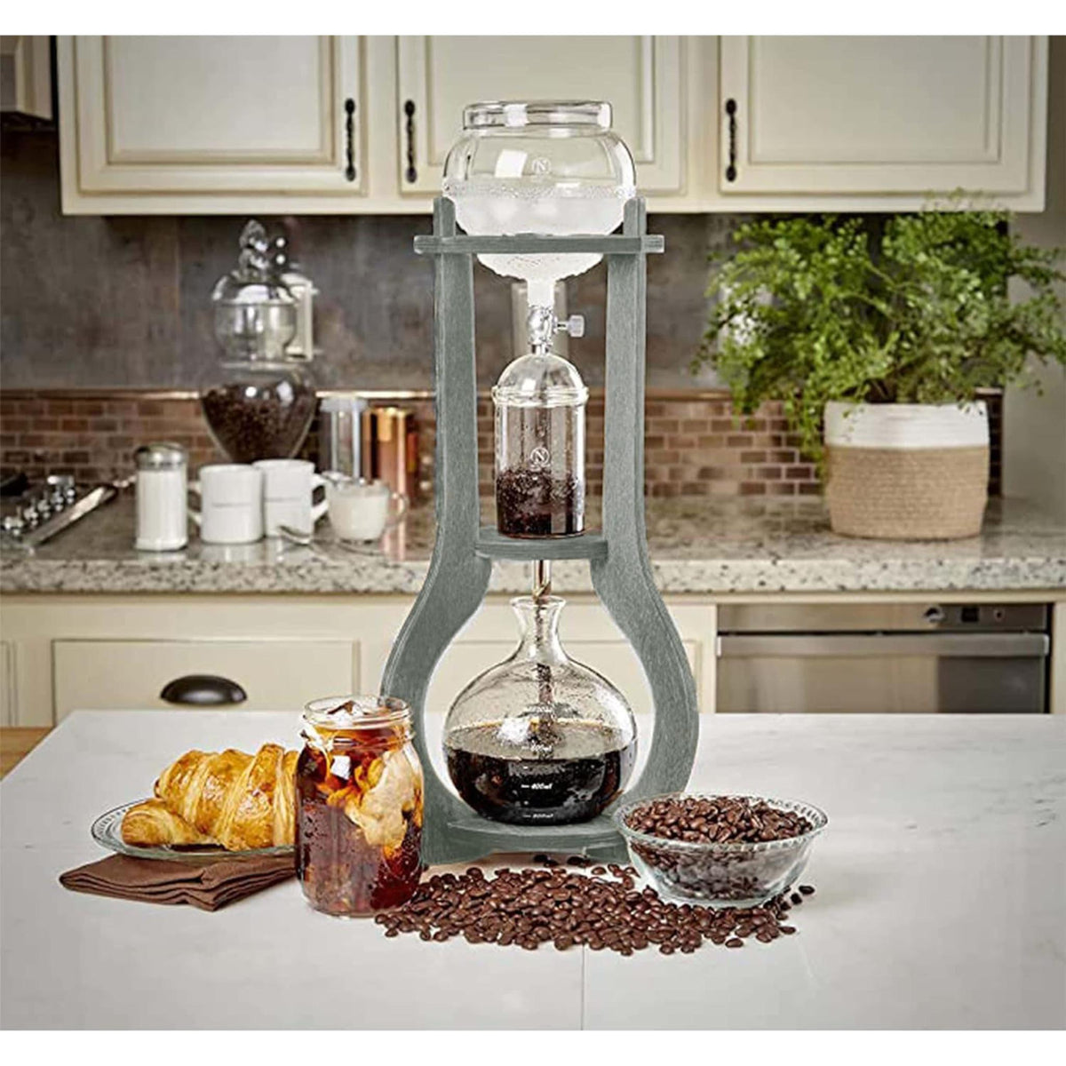 Nispira Wooden Frame Ice Cold Brew Dripping Coffee Maker
