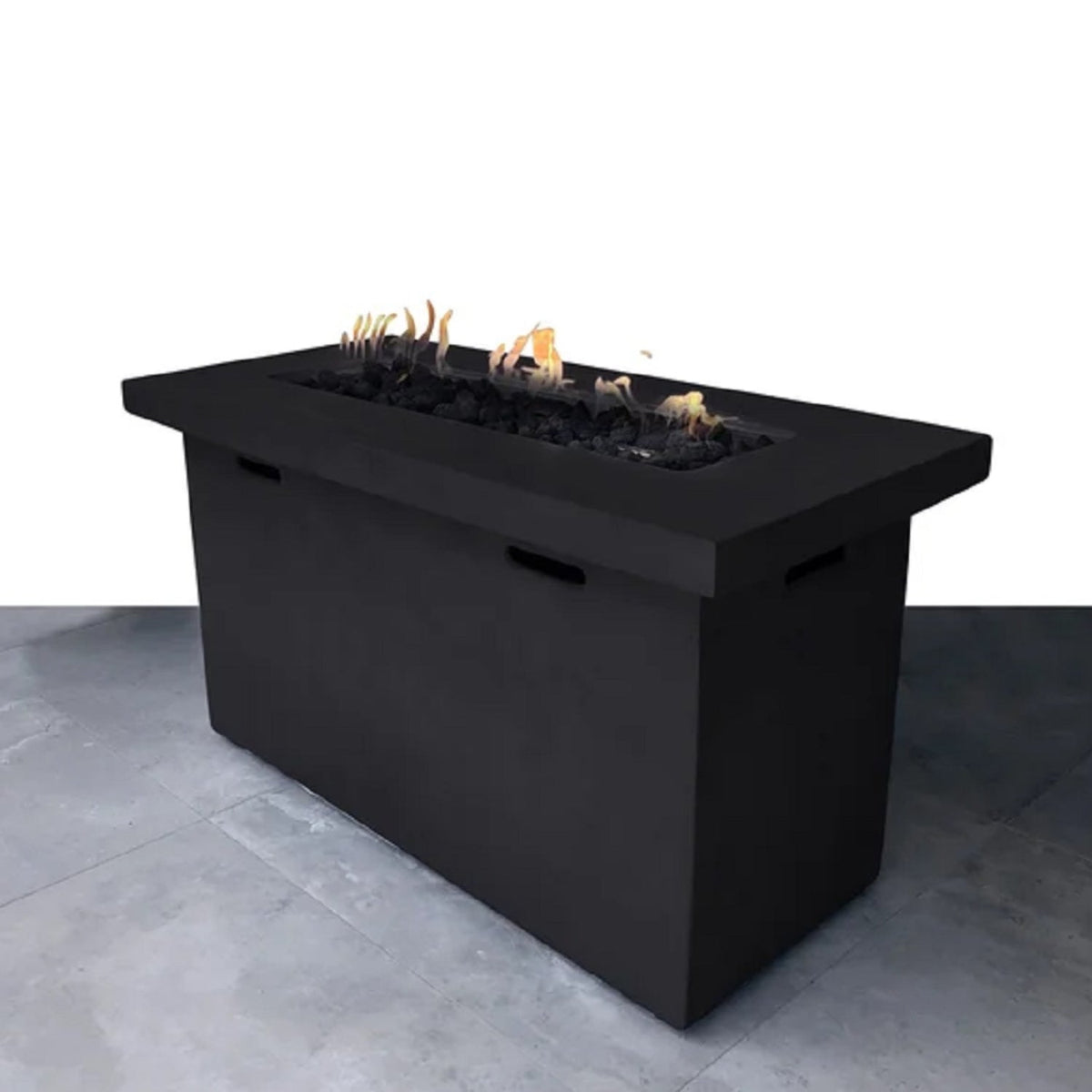 Outdoor Fiber-Reinforced Concrete Propane Fire Pit Table