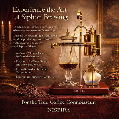 Nispira Vintage Belgian Syphon Coffee Maker – Gold