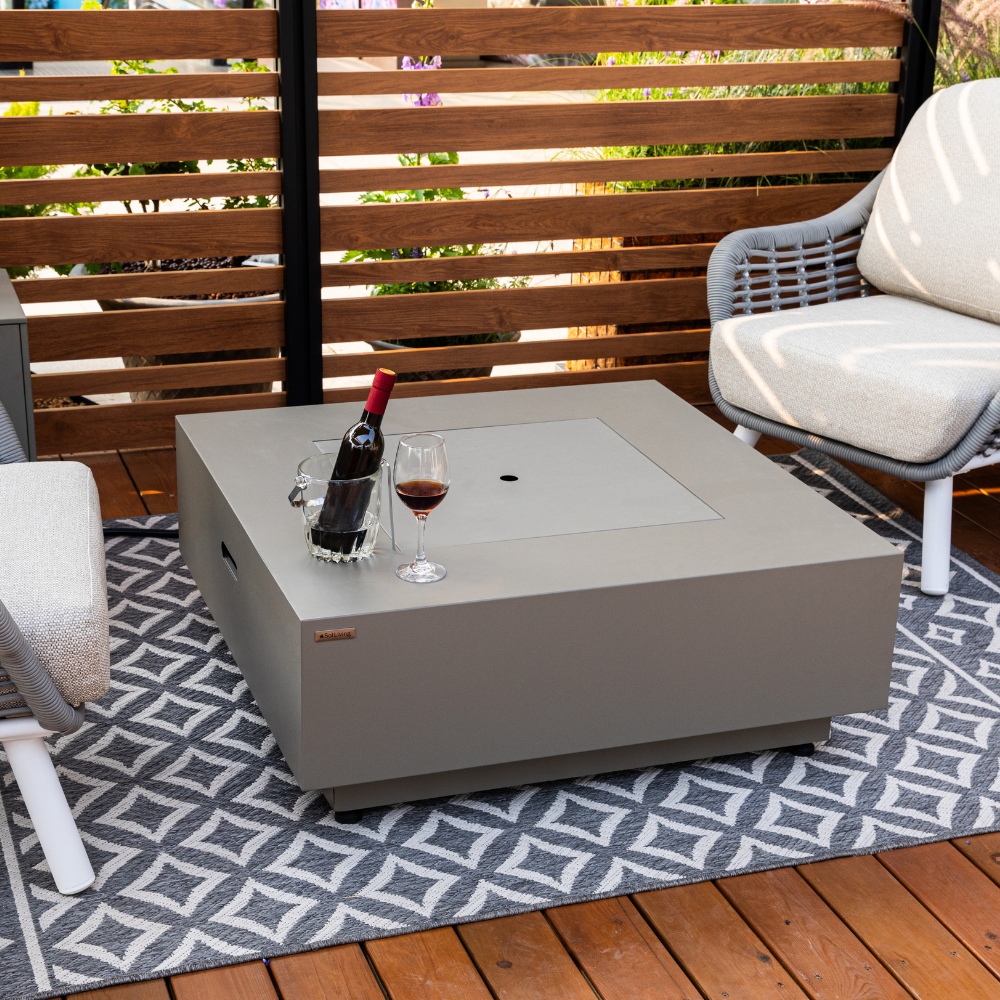 50,000 BTU Outdoor Propane Fit Pit Table with Natural Gas Conversion Kit included