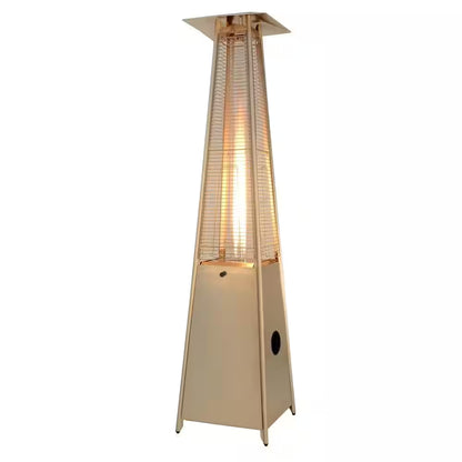 40,000 BTU Quartz Glass Tube Stainless Steel Propane Patio Heater