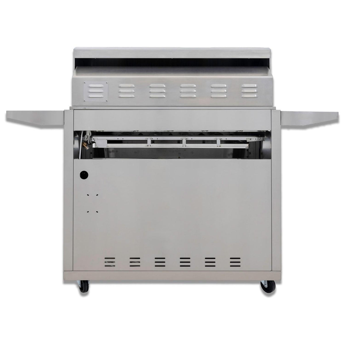 Blaze LTE+ 40-Inch 5-Burner Freestanding Gas Grill with Stainless Steel Cart, Lift-Assist Hood & Rear Infrared Burner