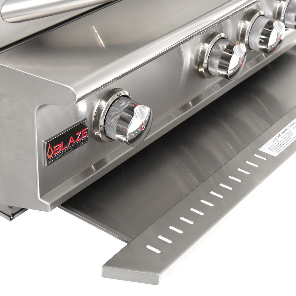 Blaze Professional 44-Inch 4-Burner Freestanding Gas Grill with Stainless Steel Cart with Rotisserie