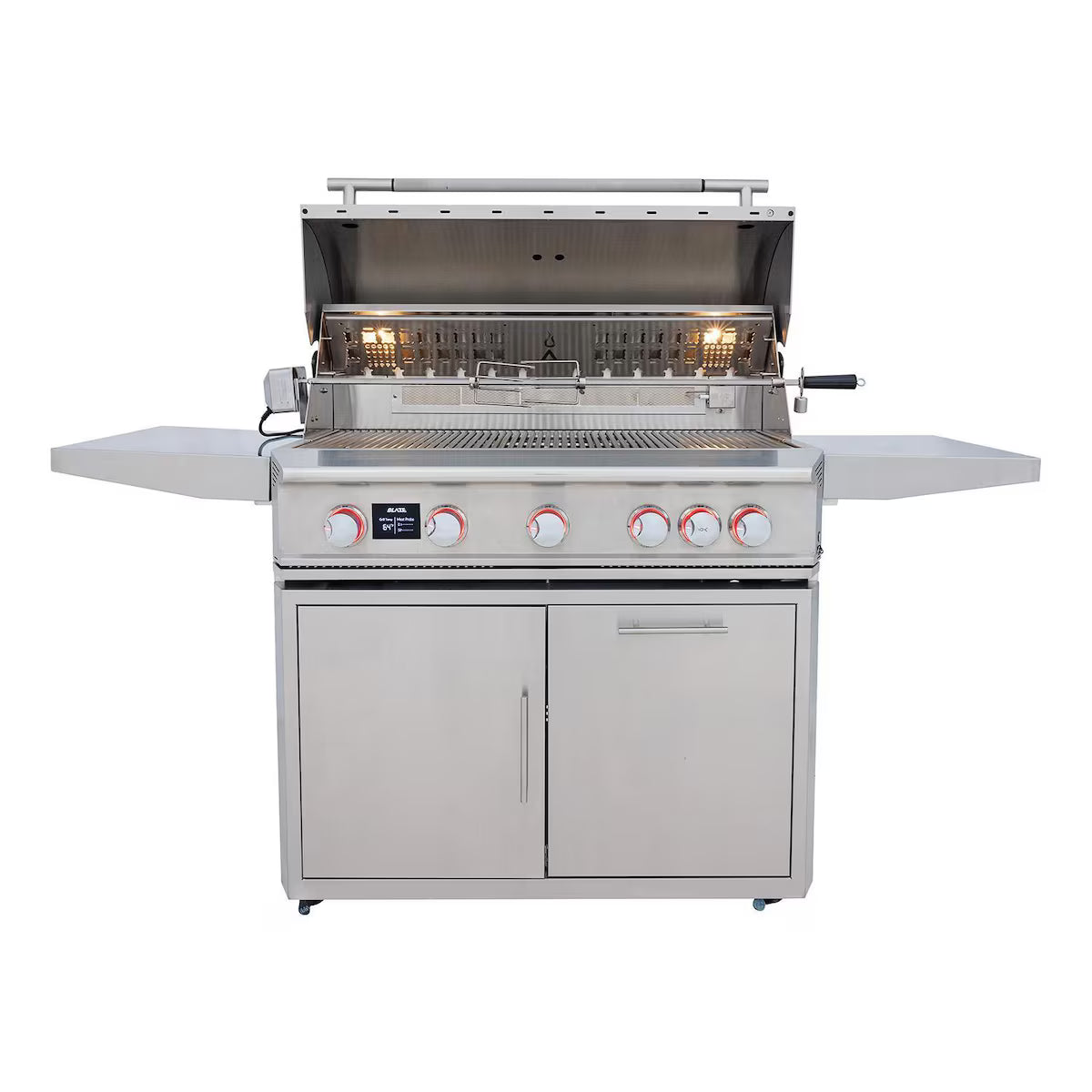 Blaze LTE PRO 40-Inch Freestanding Gas Grill with Stainless Steel Cart, Digital Temperature Screen & Rotisserie